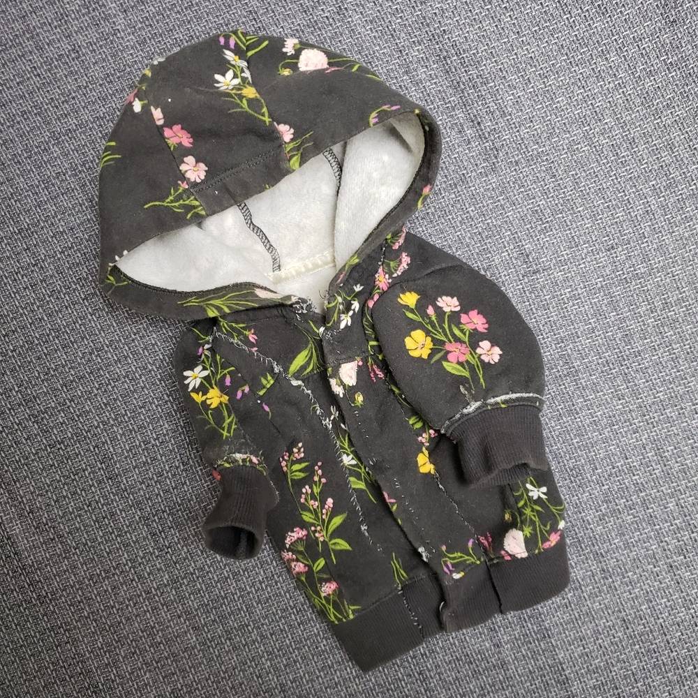 PET | Sm Female Dog Floral Button-Up Hoodie!